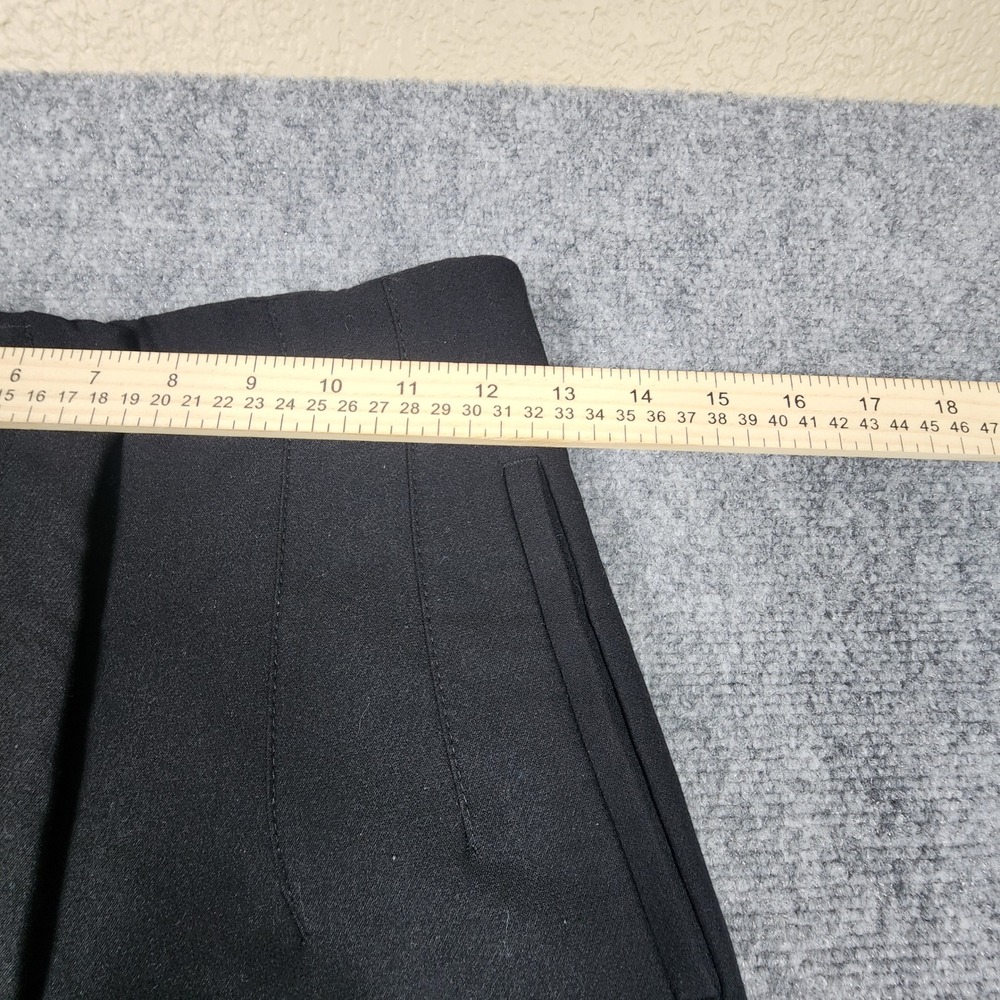 Zara Womens High Waisted Darted Tapered Trousers Black Size S 26 - Picture 2 of 6